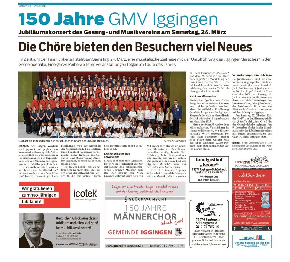 Gmünder Tagespost vom 23.03.2018